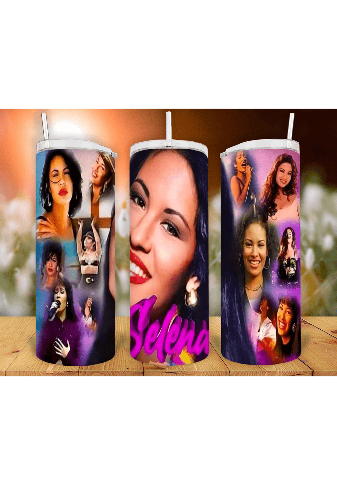 Selena 20oz sublimation print - KT SUBLIMATION, DTF AND MORE LLC