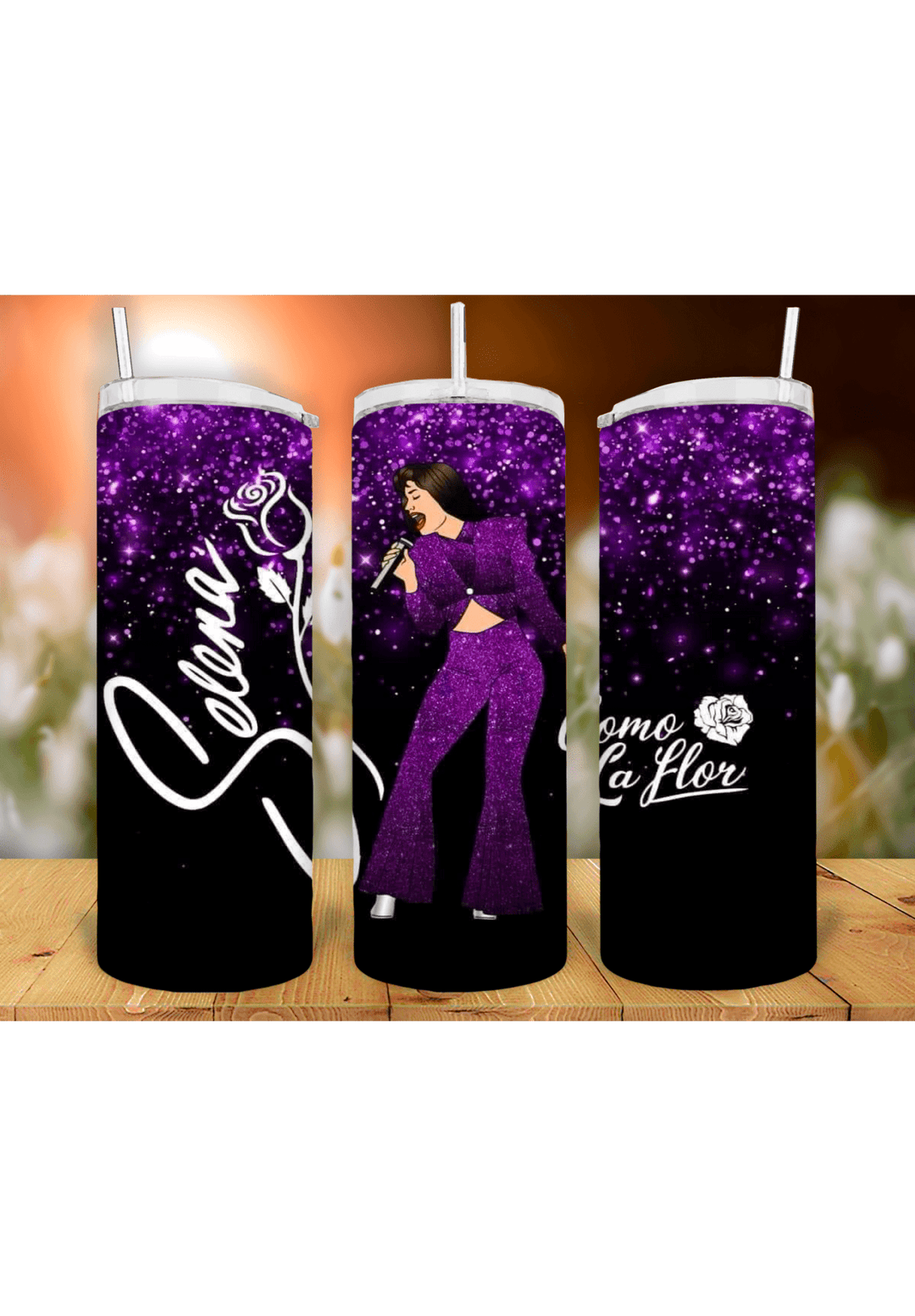 Selena 20oz sublimation print - KT SUBLIMATION, DTF AND MORE LLC