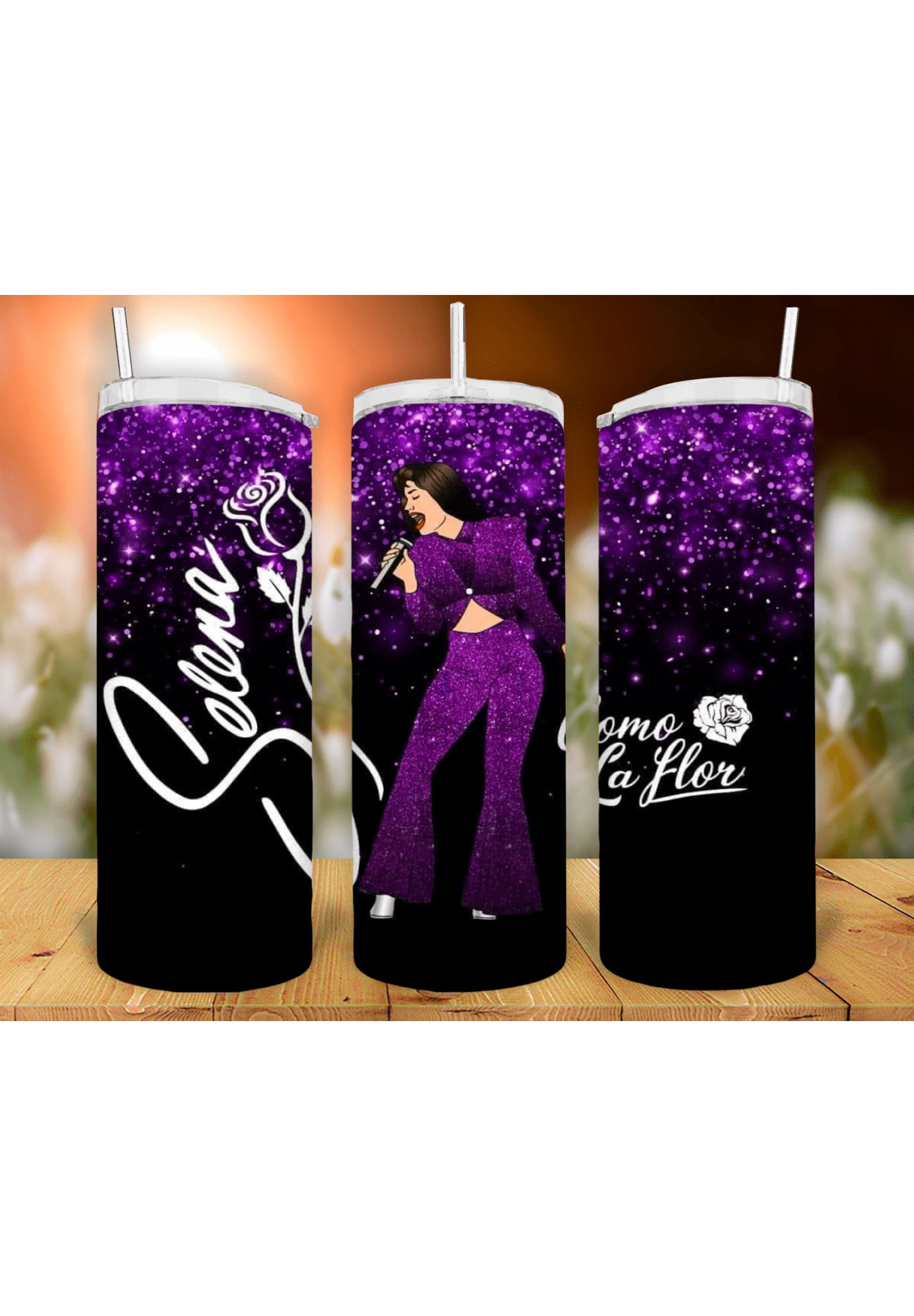 Selena 20oz sublimation print - KT SUBLIMATION, DTF AND MORE LLC