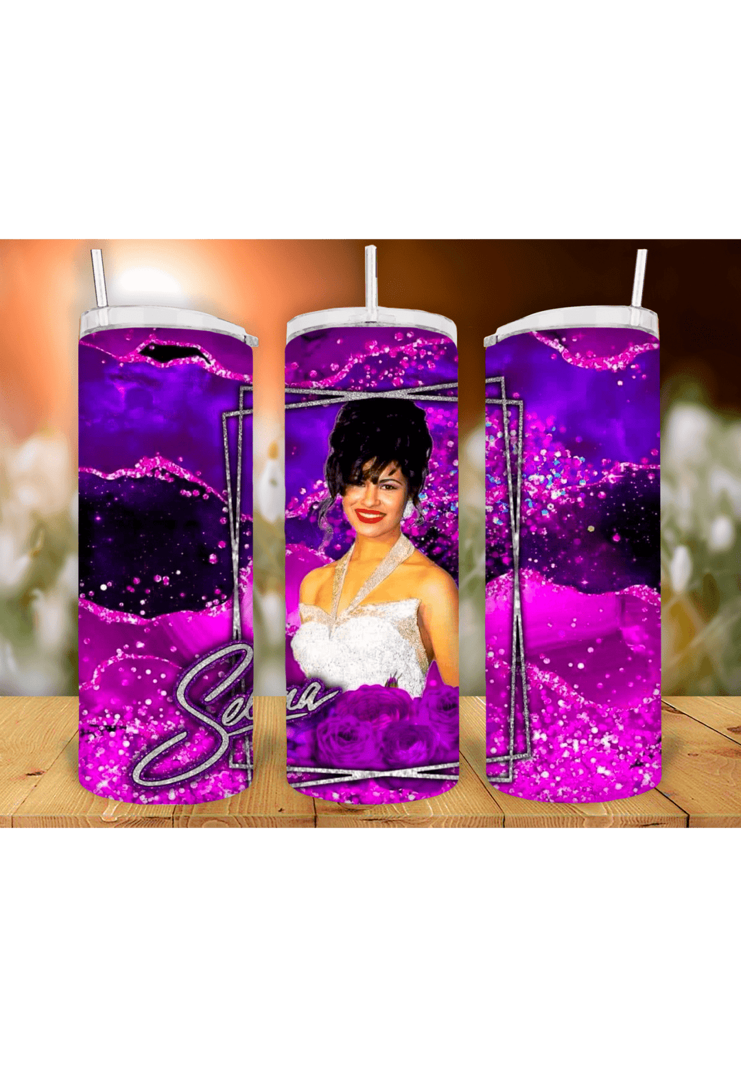 Selena 20oz sublimation print - KT SUBLIMATION, DTF AND MORE LLC