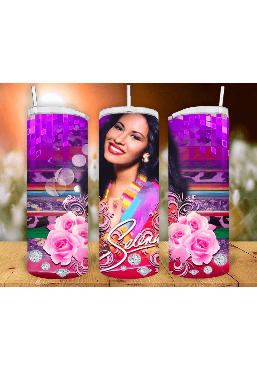 Selena 20oz sublimation print - KT SUBLIMATION, DTF AND MORE LLC