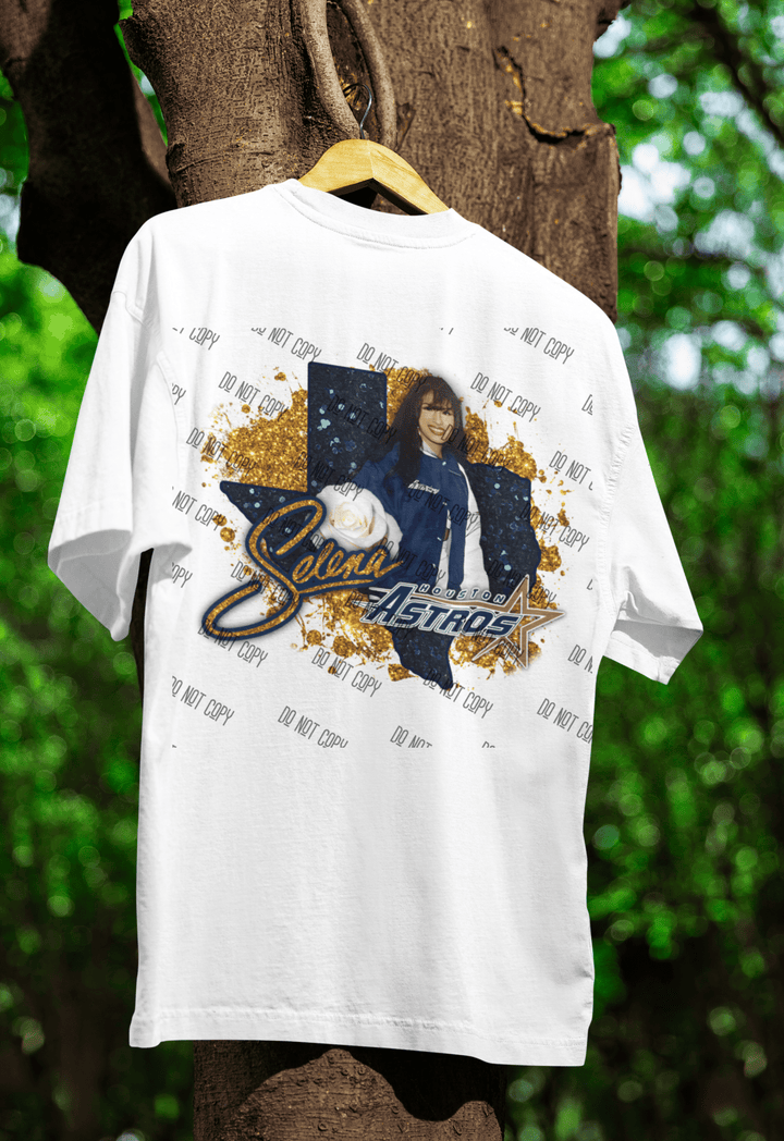 Selena and Astros DTF ready to press transfer - KT SUBLIMATION, DTF AND MORE LLC