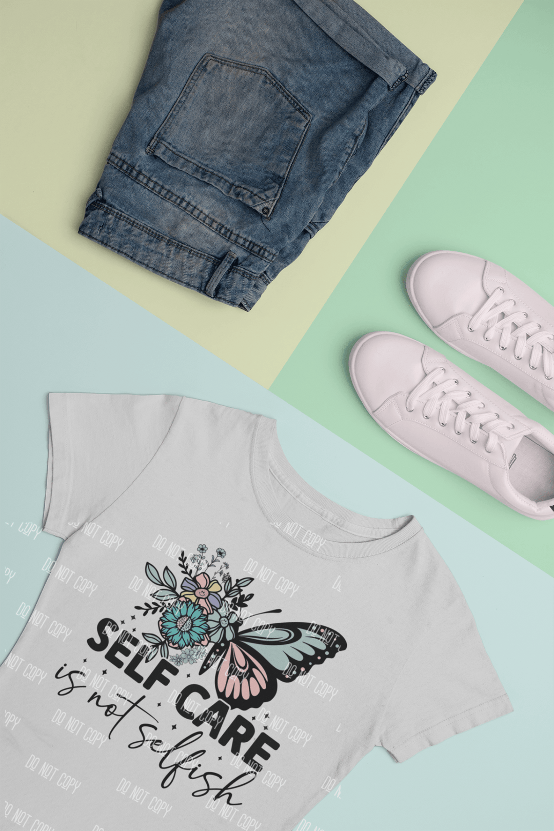 Self - Care is Not Selfish" DTF Transfer – Empowerment & Wellness Design - KT SUBLIMATION, DTF AND MORE LLC