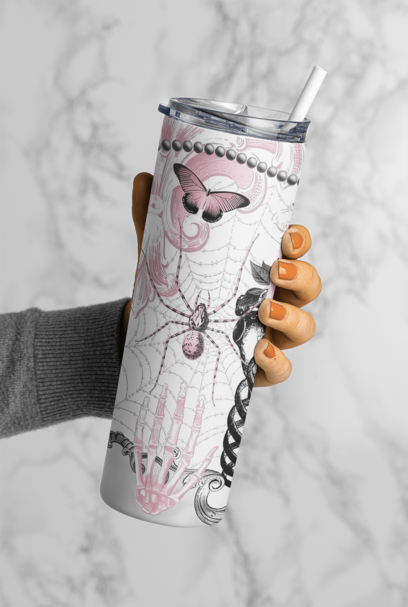 Skull 20oz sublimation print - KT SUBLIMATION, DTF AND MORE LLC