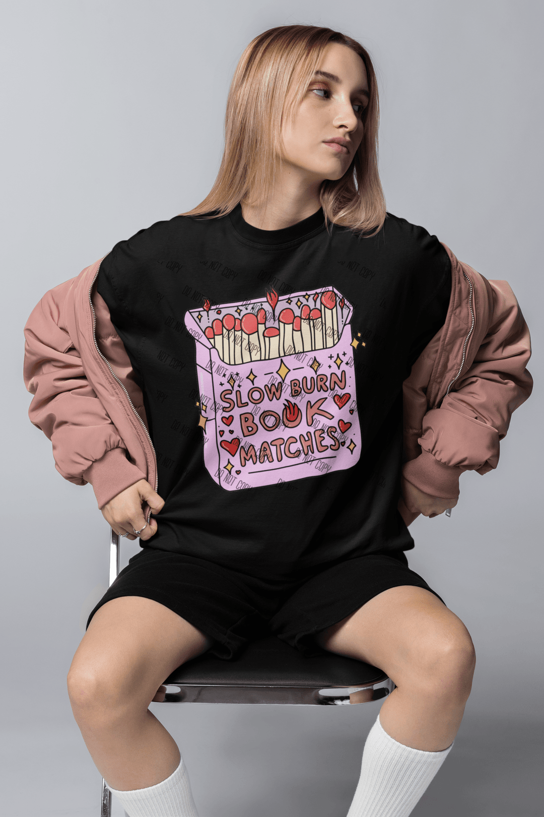 Slow Burn Book Matches DTF Design – For Fans of Steamy Romances - KT SUBLIMATION, DTF AND MORE LLC