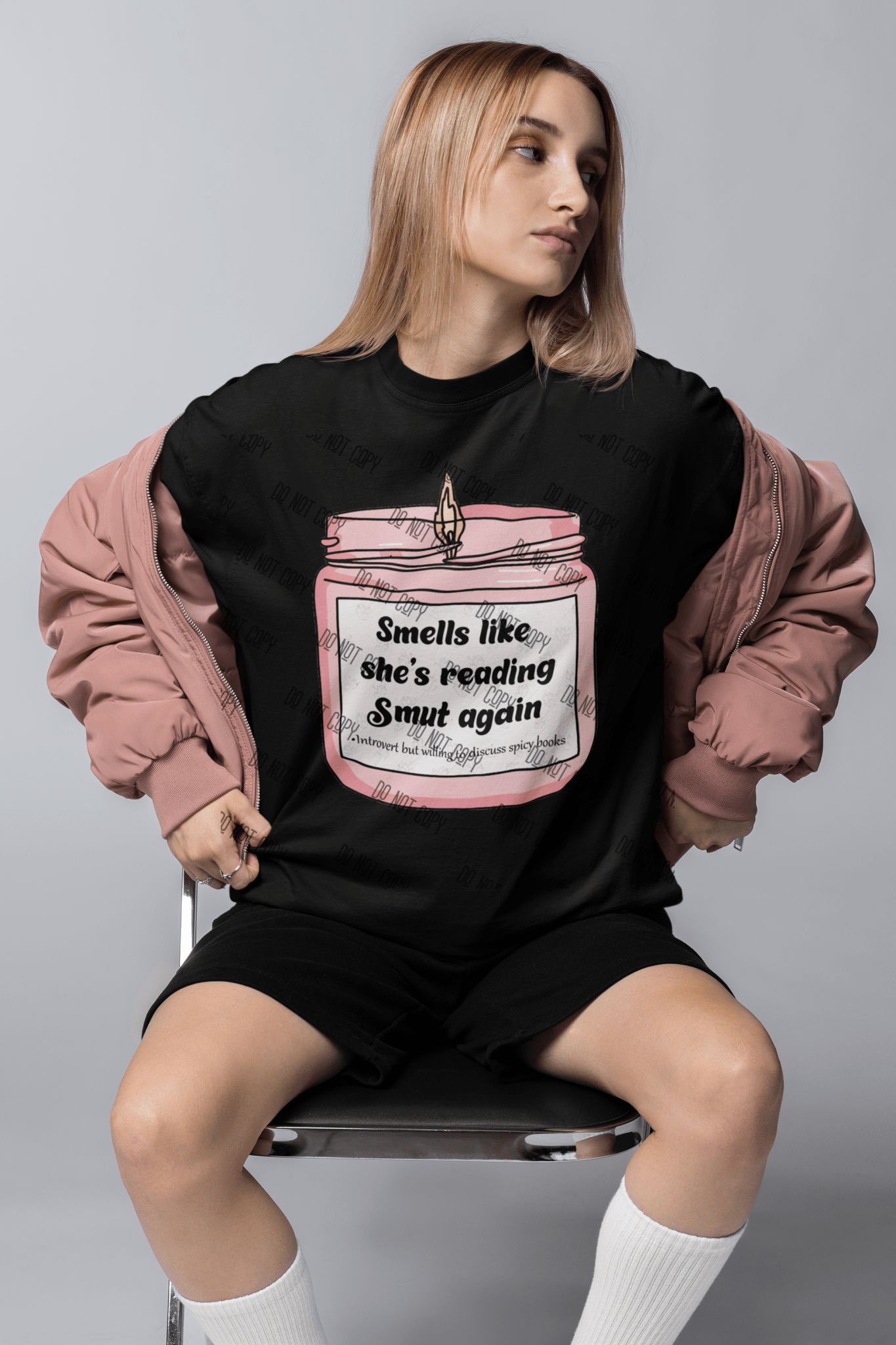 Smells Like She's Reading Smut Again" DTF Transfer – For the Bold Book Lovers - KT SUBLIMATION, DTF AND MORE LLC