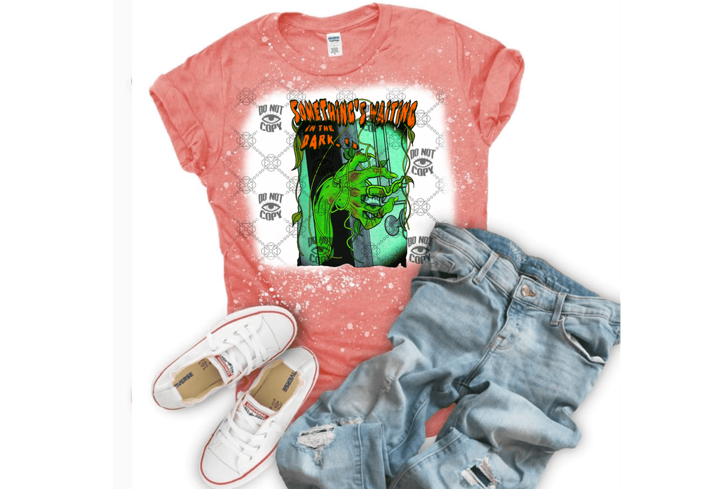 Something’s waiting on the Dark DTF, goosebumps DTF ready to press transfer - KT SUBLIMATION, DTF AND MORE LLC