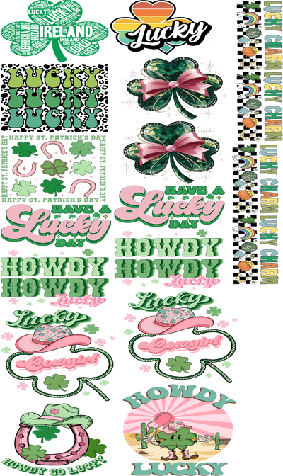 Lucky DTF Transfers | St. Patrick’s Day Gang Sheet