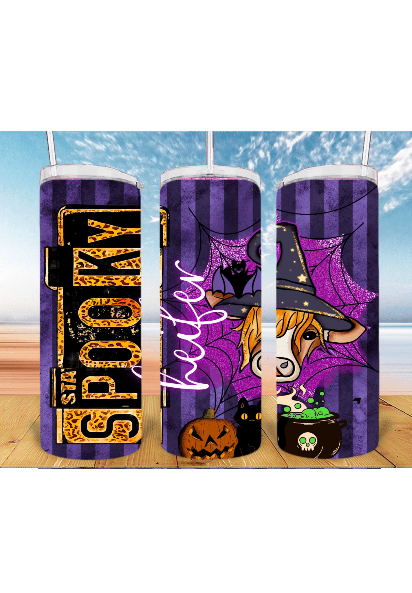 Spooky Heifer 20oz Tumbler Sublimation Print