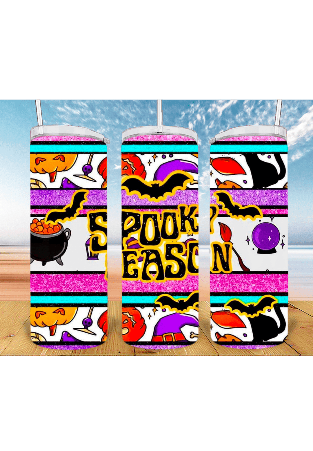 Spooky Season 20oz Tumbler Sublimation Print - KT SUBLIMATION, DTF AND MORE LLC