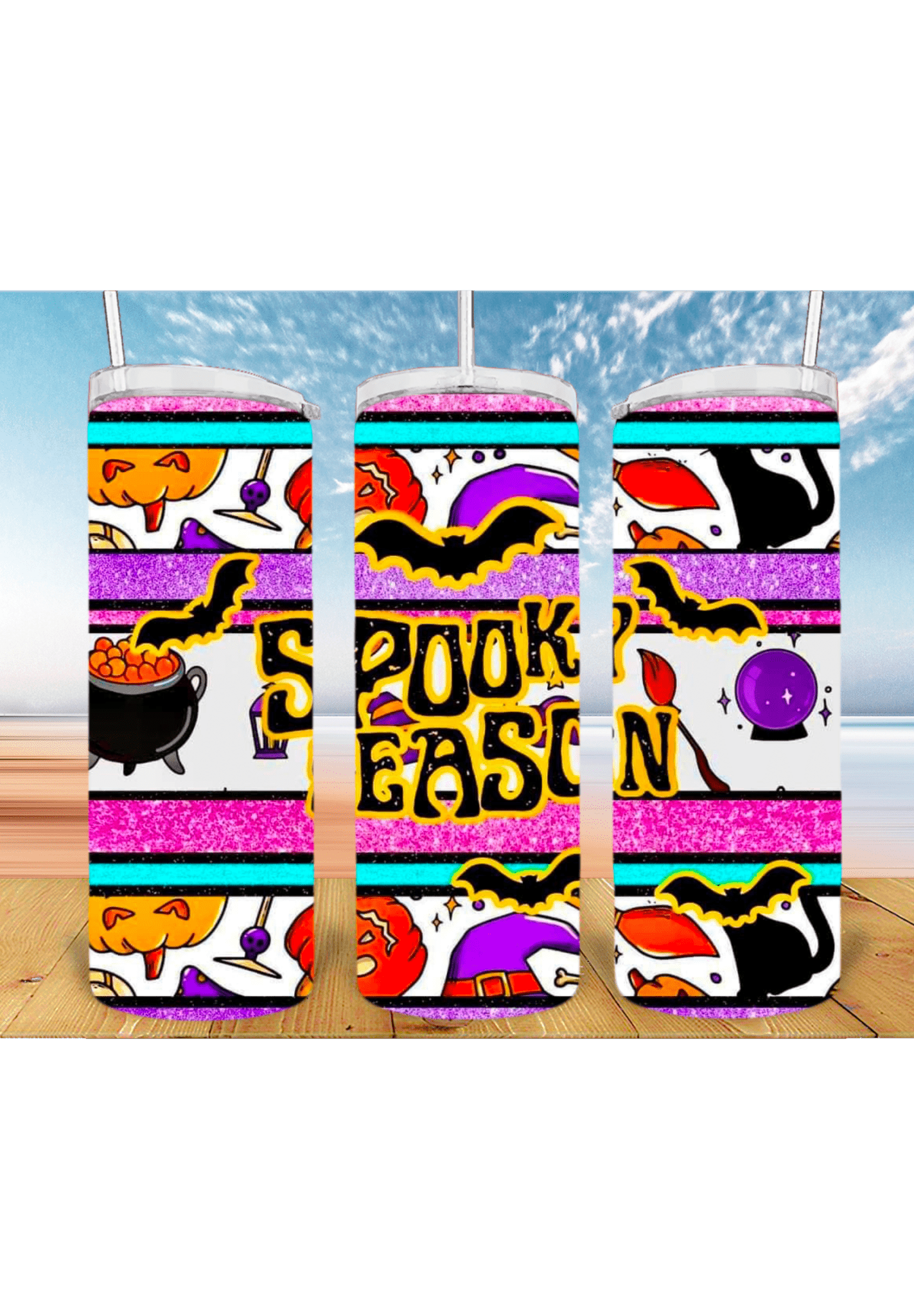 Spooky Season 20oz Tumbler Sublimation Print - KT SUBLIMATION, DTF AND MORE LLC