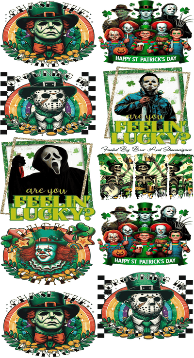 St. Patrick’s Day Lucky Charm DTF Gang Sheet – Pre - Made Festive Transfers for Custom Apparel - KT SUBLIMATION, DTF AND MORE LLC
