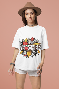 Teacher Sunflower DTF