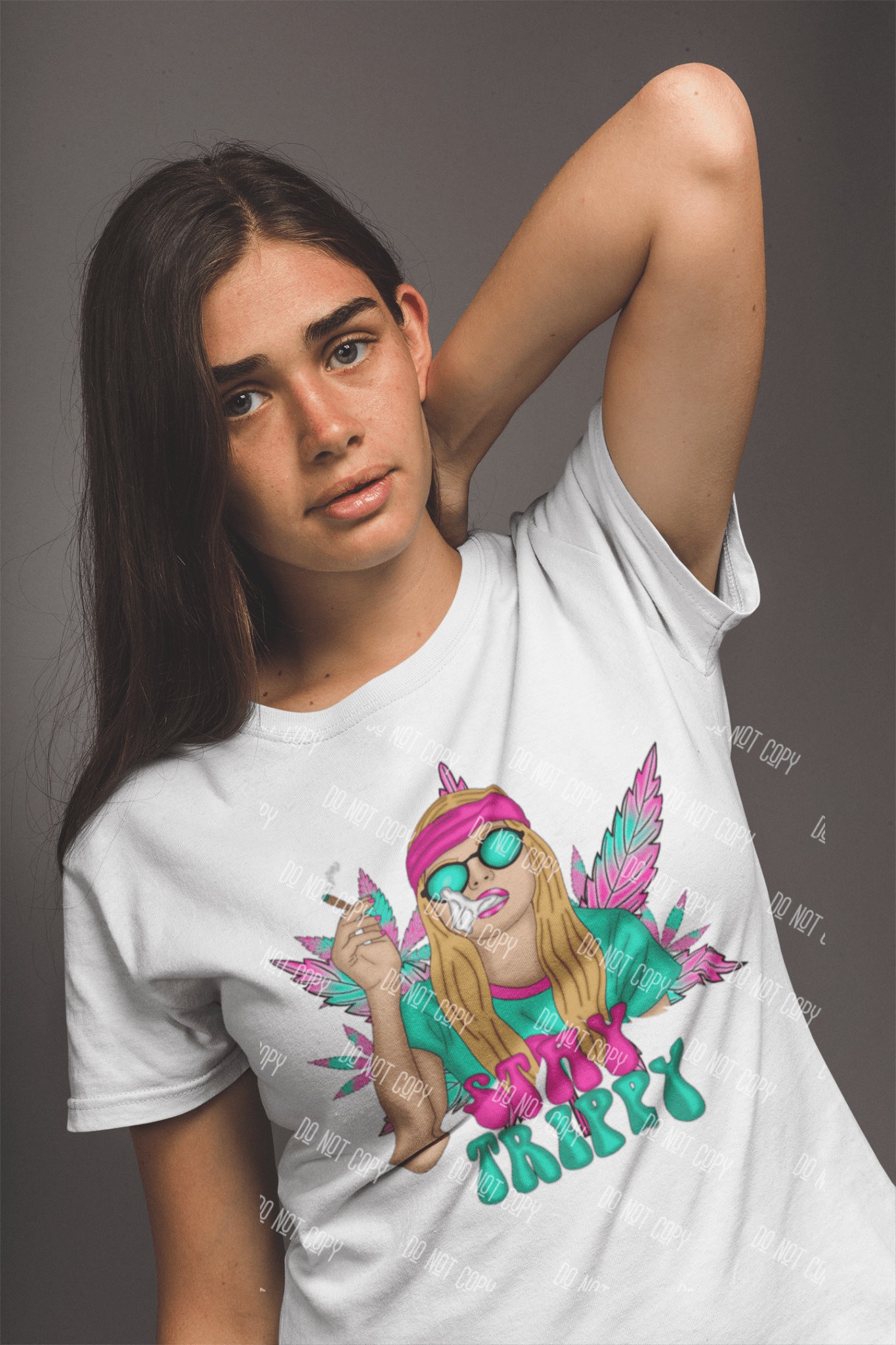 Stay Trippy DTF Transfer – Bold and Fun Psychedelic Design for Custom Apparel - KT SUBLIMATION, DTF AND MORE LLC
