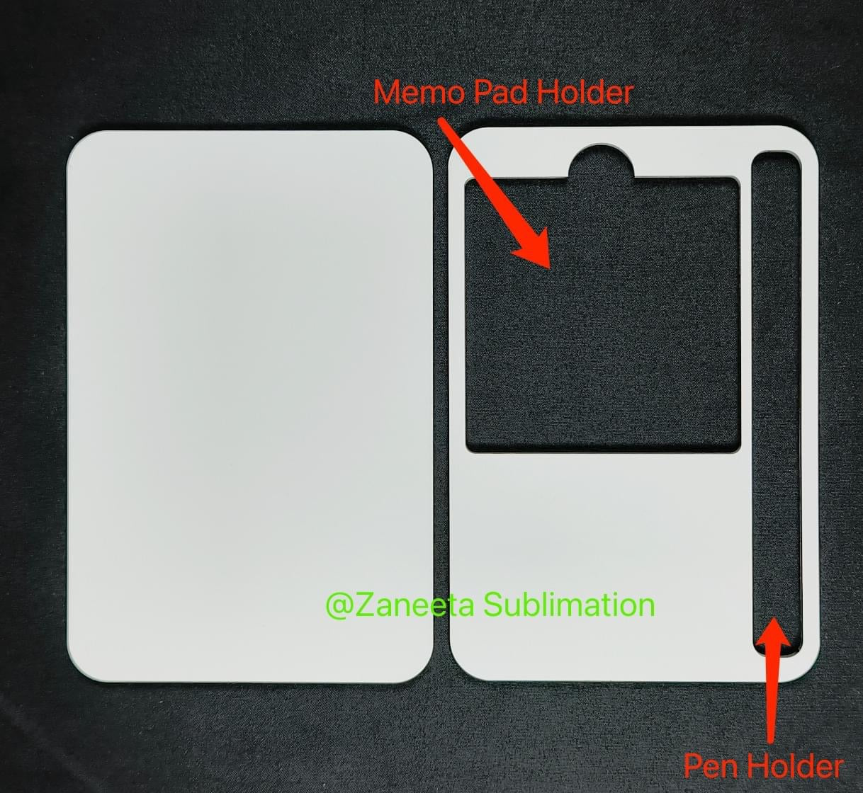 Sticky Note Holder with Pen Slot, Sticky Notepad, Sticky Note Pad, Teacher Gift - KT SUBLIMATION, DTF AND MORE LLC