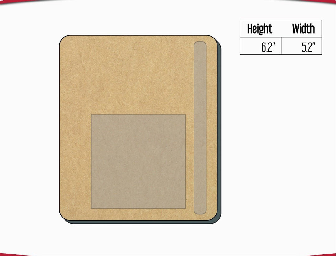 Sticky Note Holder with Pen Slot, Sticky Notepad, Sticky Note Pad, Teacher Gift - KT SUBLIMATION, DTF AND MORE LLC