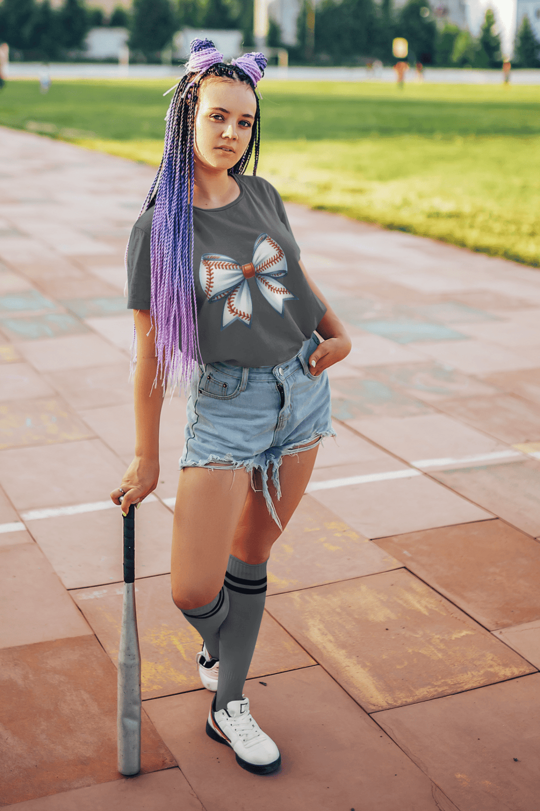 Strike cancer together we fight Coquette Baseball DTF Transfer - KT SUBLIMATION, DTF AND MORE LLC