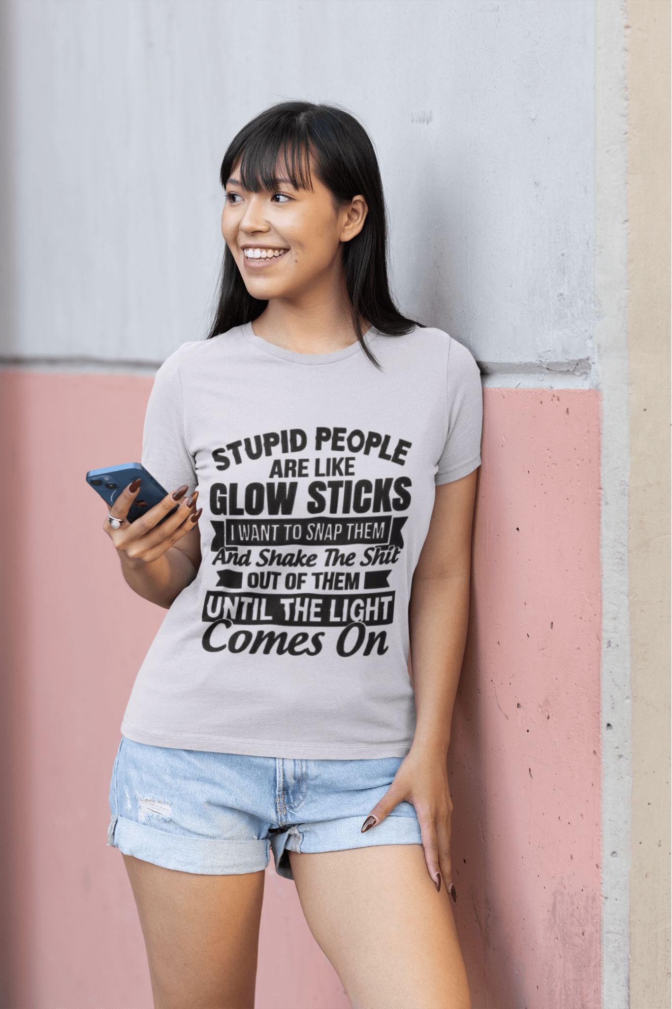 Stupid people are like glow sticks DTF - KT SUBLIMATION, DTF AND MORE LLC