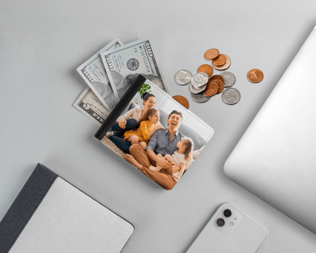 Sublimation Bi - Fold Men’s Wallet Blank – Customizable Heat Transfer Leather Wallet - KT SUBLIMATION, DTF AND MORE LLC