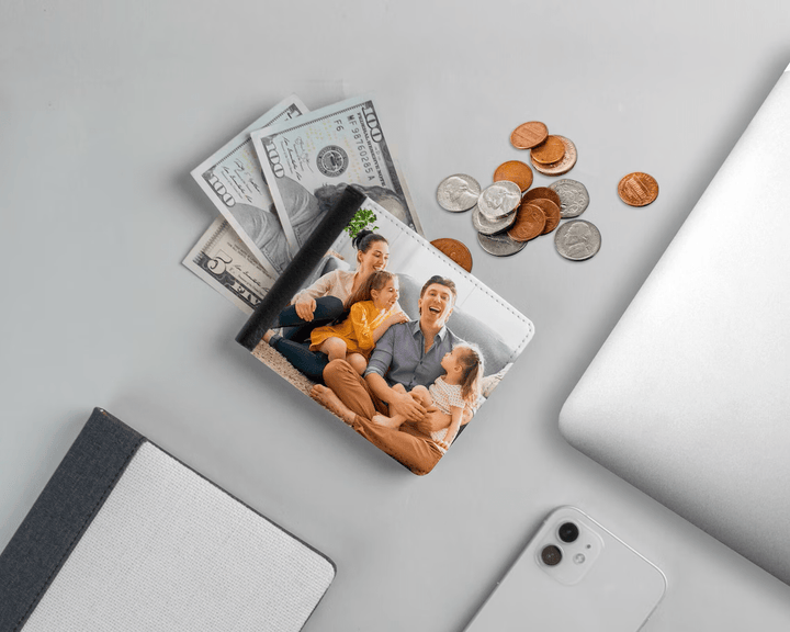 Sublimation Bi - Fold Men’s Wallet Blank – Customizable Heat Transfer Leather Wallet - KT SUBLIMATION, DTF AND MORE LLC