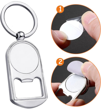 Sublimation Blanks Keychains Metal Bottle Opener Blank Key Rings Aluminum – Customizable & Functional - KT SUBLIMATION, DTF AND MORE LLC