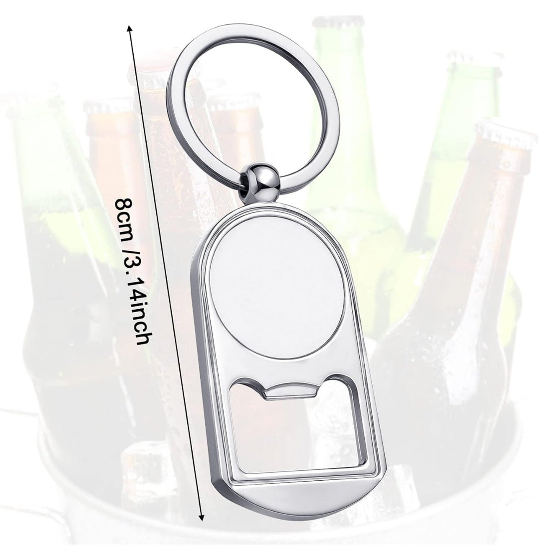 Sublimation Blanks Keychains Metal Bottle Opener Blank Key Rings Aluminum – Customizable & Functional - KT SUBLIMATION, DTF AND MORE LLC