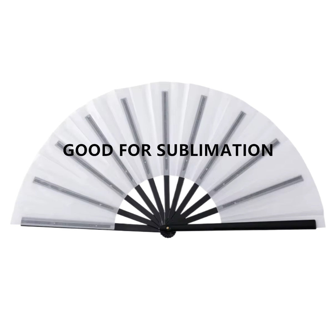 Sublimation Hand Clack Fan – DIY Printable Plastic Polyester Festival Fan, Personalized for Events & Gifts - KT SUBLIMATION, DTF AND MORE LLC
