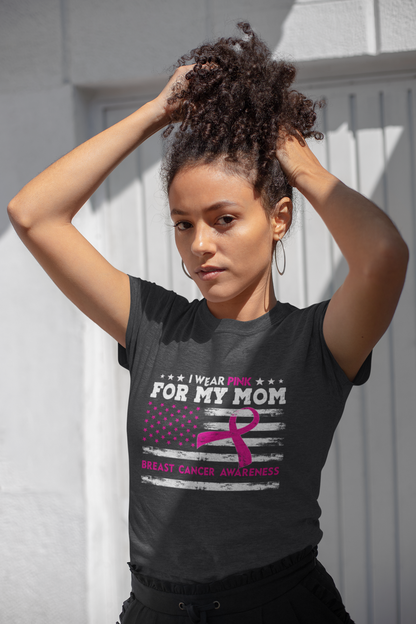 I wear pink for my mom DTF