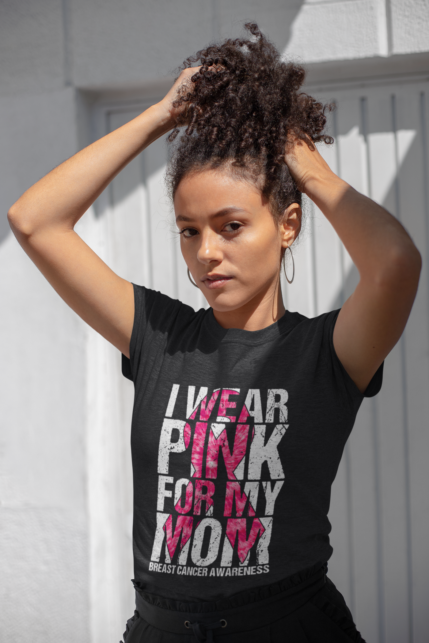I wear pink for my mom DTF