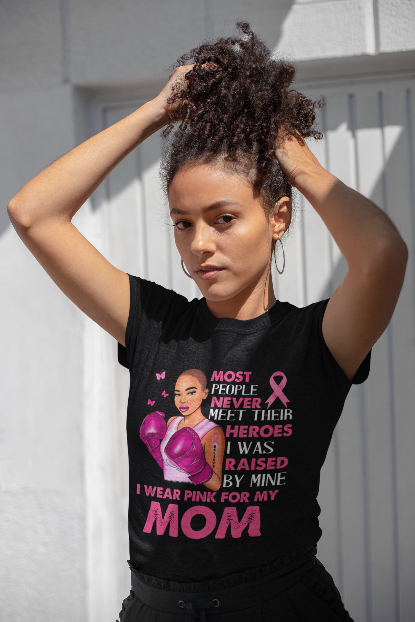 I wear pink for my mom DTF