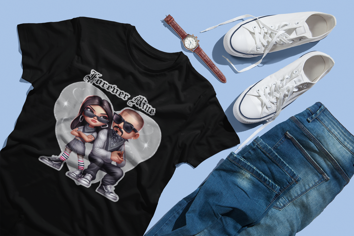 Chicano Art DTF Transfer – Bold & Cultural Streetwear Print 🎨🔥