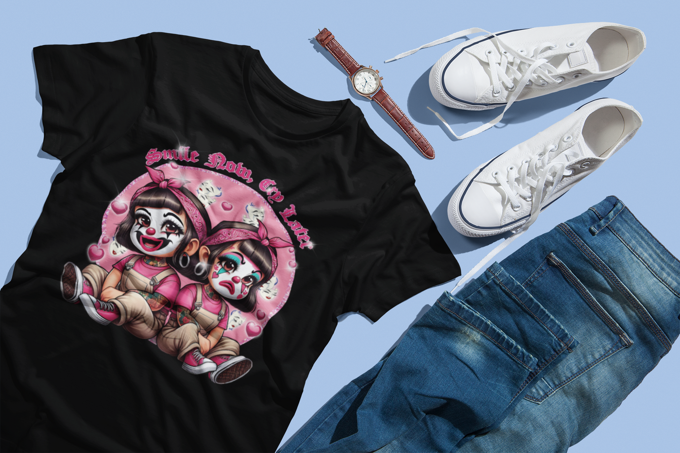 Chicano Art DTF Transfer – Bold & Cultural Streetwear Print 🎨🔥