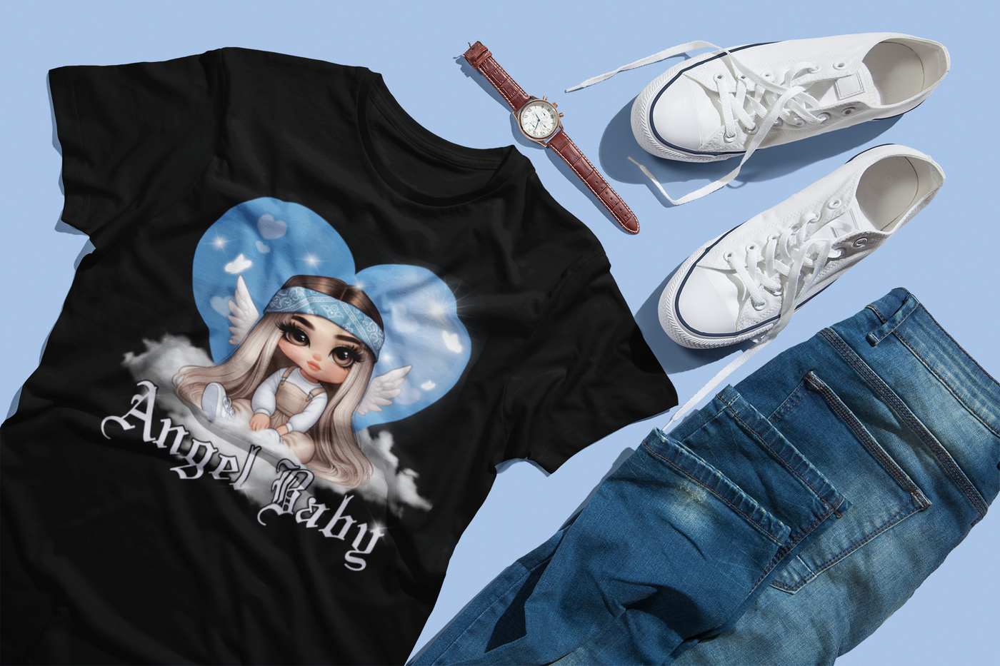 Chicano Art DTF Transfer – Bold & Cultural Streetwear Print 🎨🔥
