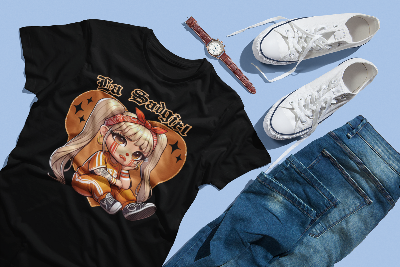 Chicano Art DTF Transfer – Bold & Culturally Inspired Prints for Custom Apparel 🎨🔥
