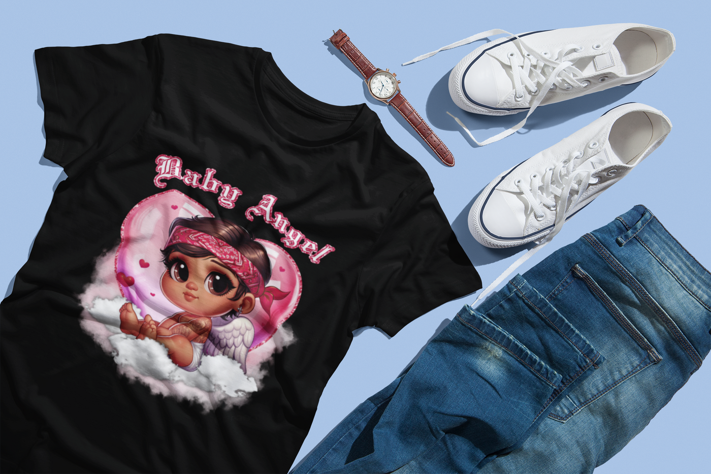 Chicano Art DTF Transfer – Bold & Culturally Inspired Prints for Custom Apparel 🎨🔥