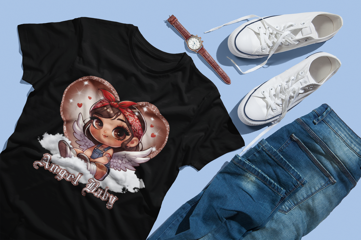 Chicano Art DTF Transfer – Bold & Culturally Inspired Prints for Custom Apparel 🎨🔥
