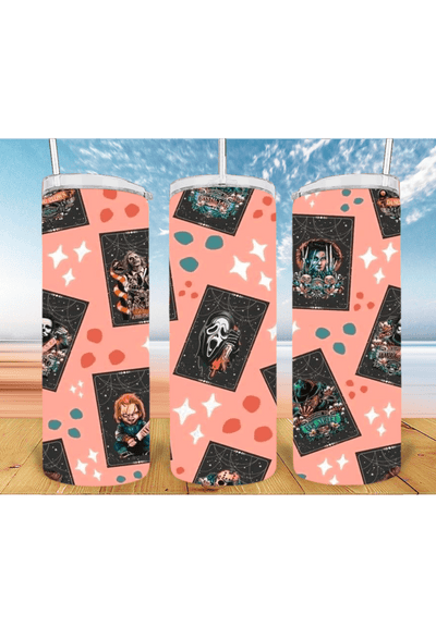 Tarot Horror 20oz Tumbler Sublimation Print - KT SUBLIMATION, DTF AND MORE LLC