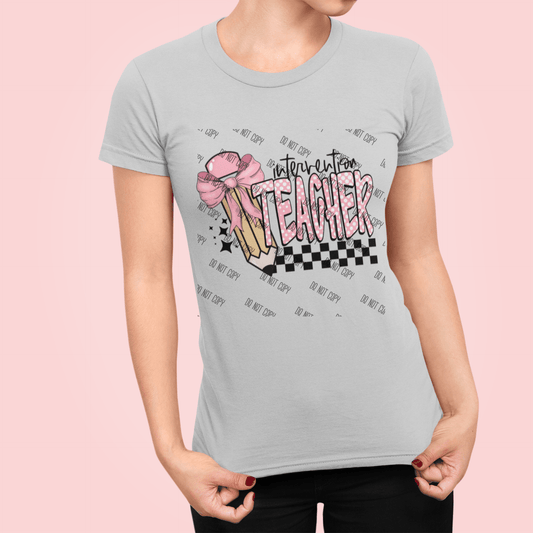 Teacher DTF Transfer | Ready to Press School Design for Shirts & More - KT SUBLIMATION, DTF AND MORE LLC