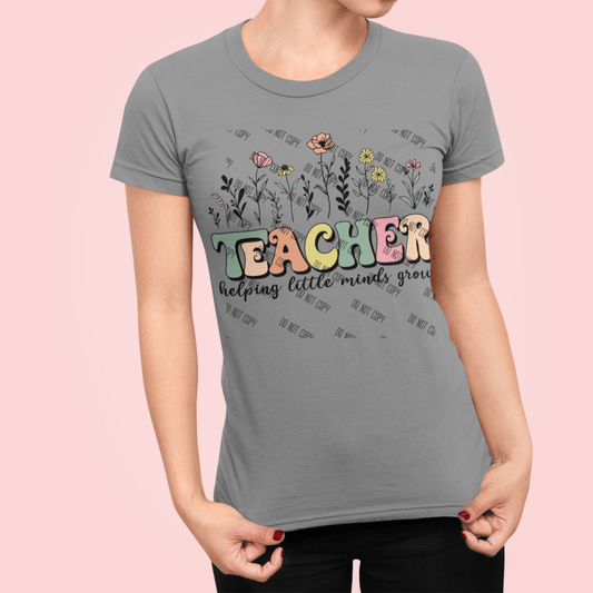 Teacher DTF Transfer | Ready to Press School Design for Shirts & More - KT SUBLIMATION, DTF AND MORE LLC