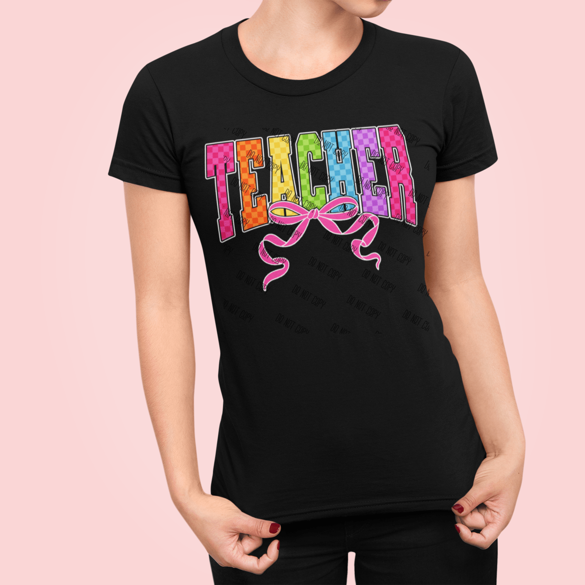 Teacher DTF Transfer | Ready to Press School Design for Shirts & More