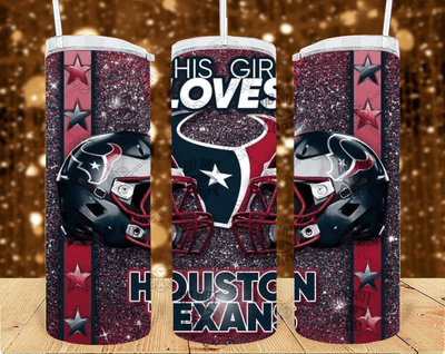 Texans 20oz Tumbler Sublimation Print - KT SUBLIMATION, DTF AND MORE LLC