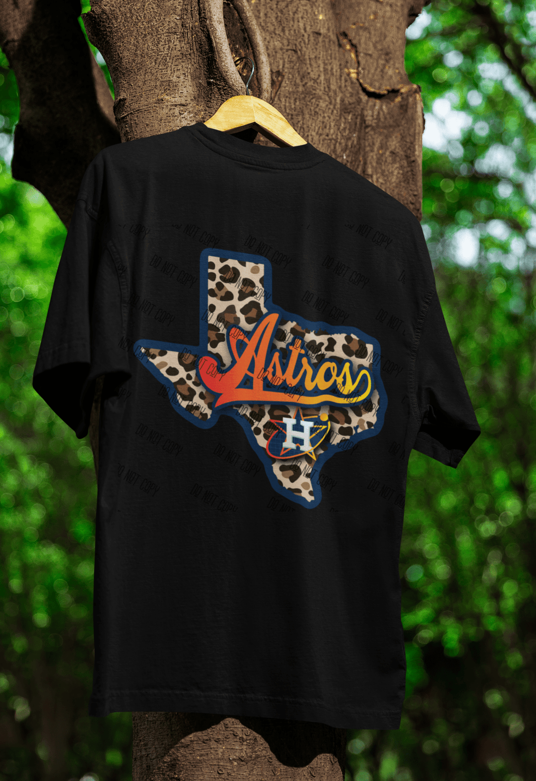 Texas Cheeta Astros DTF redy to press transfer - KT SUBLIMATION, DTF AND MORE LLC