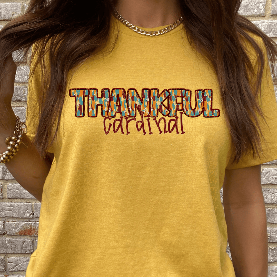 Thankful Cardinal DTF - KT SUBLIMATION, DTF AND MORE LLC