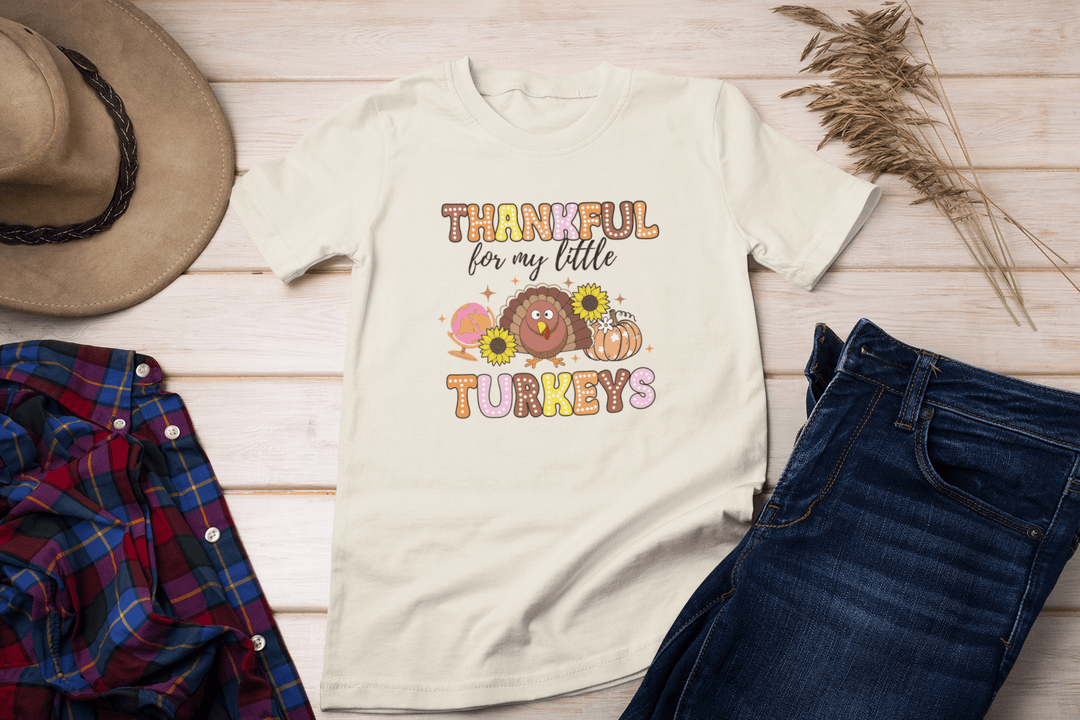Thankful for my little turkeys DTF - KT SUBLIMATION, DTF AND MORE LLC