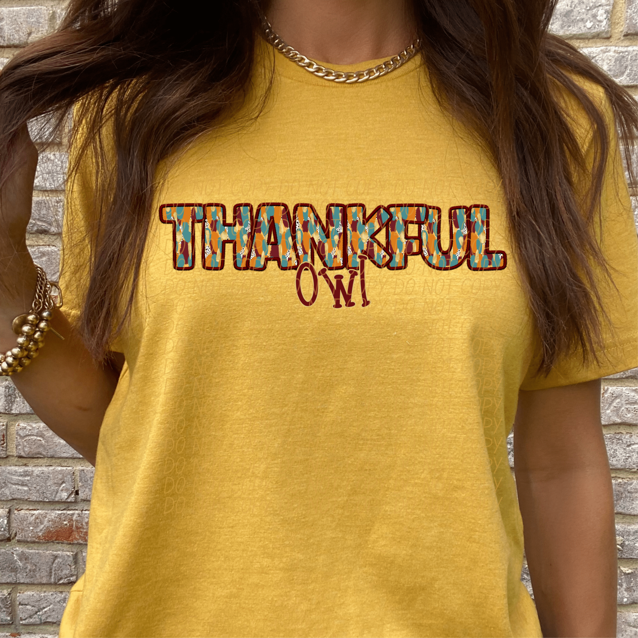 Thankful Owl DTF - KT SUBLIMATION, DTF AND MORE LLC