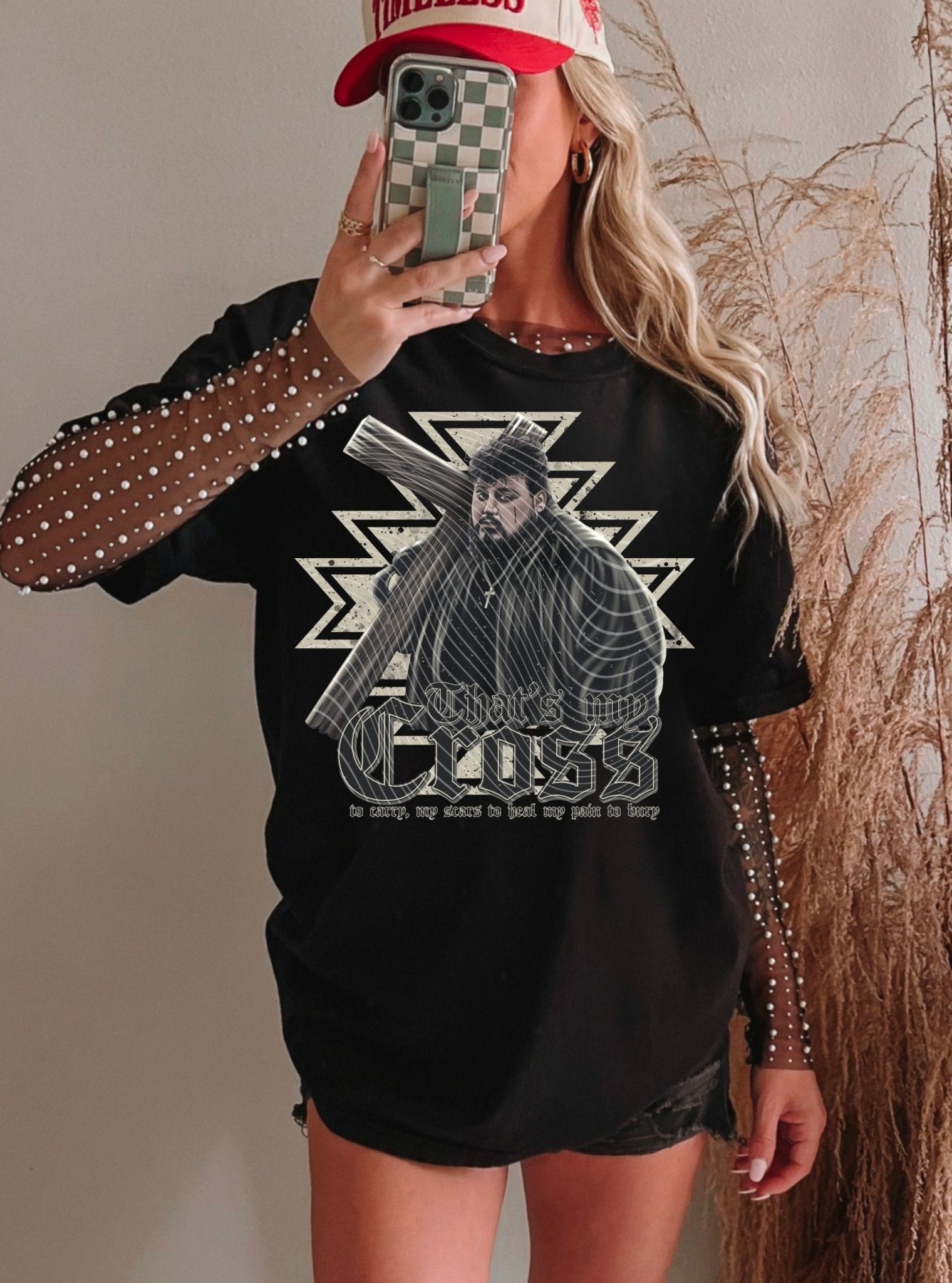 That's My Cross" Beige Jelly Roll DTF Transfer – Ready to Press! 🎸✝️✨ - KT SUBLIMATION, DTF AND MORE LLC