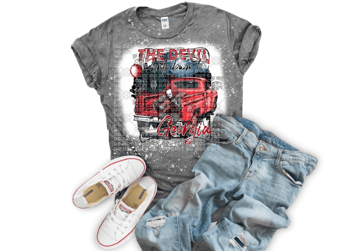 The devil went down to Georgia DTF ready to press transfer - KT SUBLIMATION, DTF AND MORE LLC