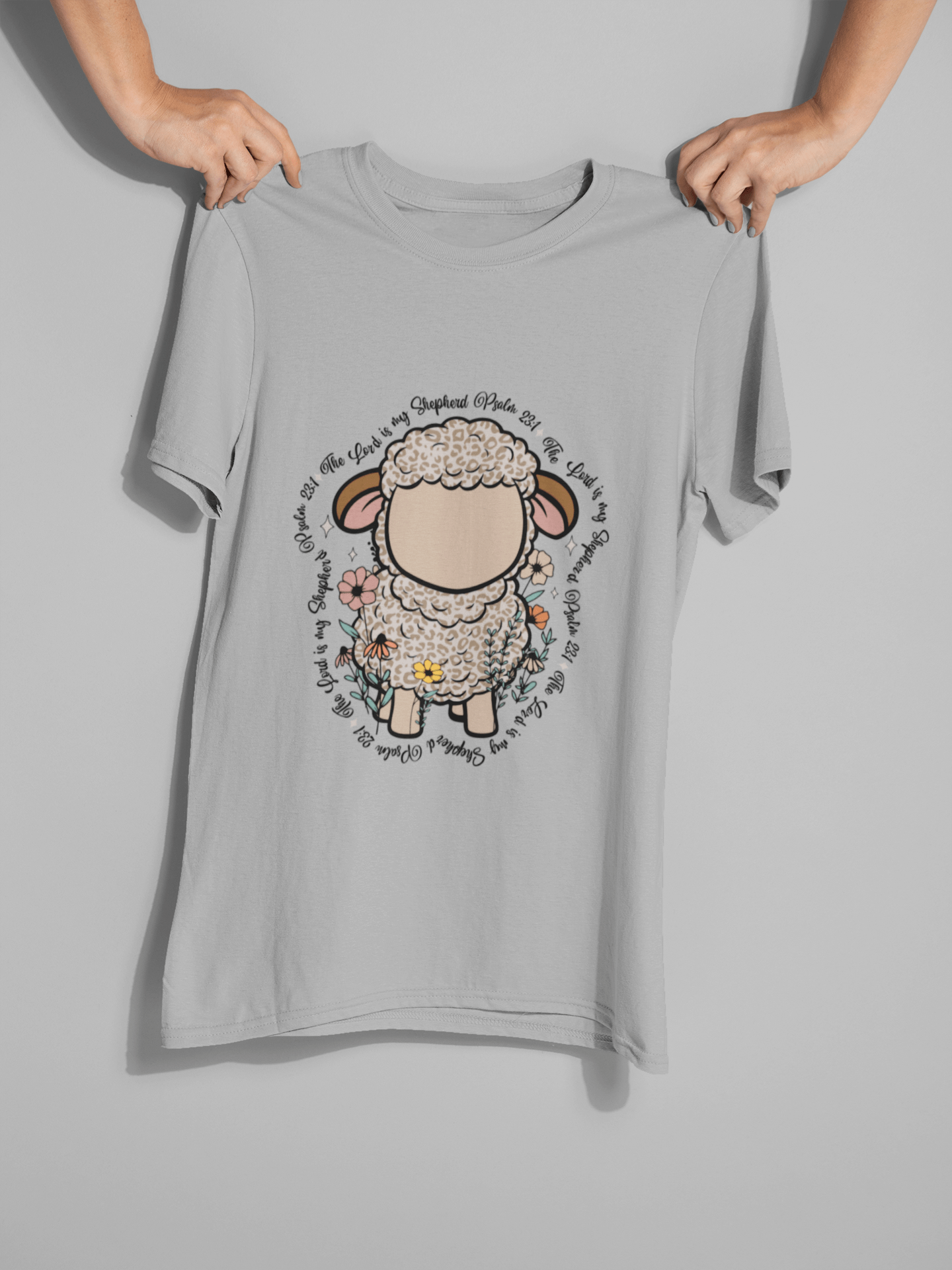 The Lord is My Shepherd DTF Transfer – Inspirational Psalm 23 Christian Design