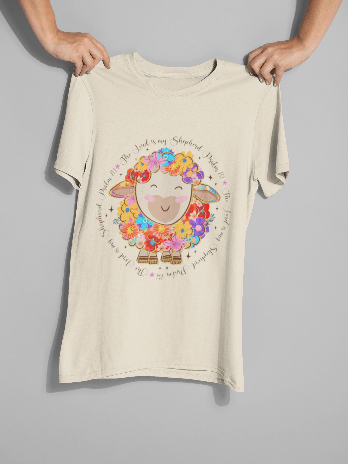 The Lord is My Shepherd DTF Transfer – Inspirational Psalm 23 Christian Design