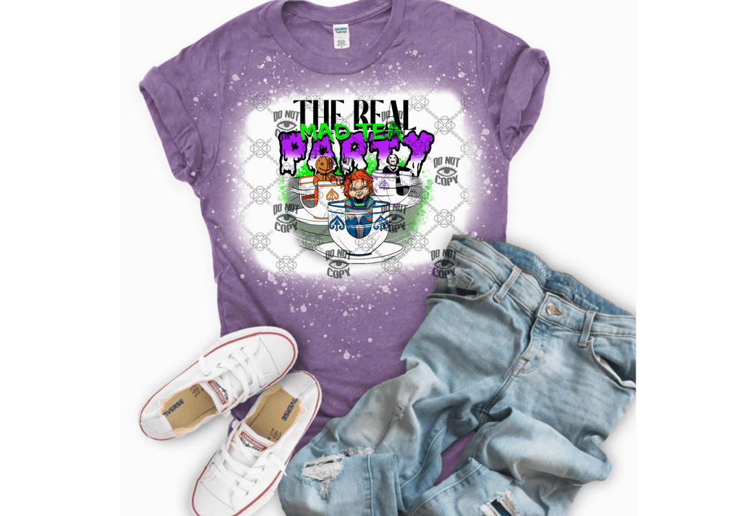 The Real Mad Tea party DTF ready to press transfer - KT SUBLIMATION, DTF AND MORE LLC